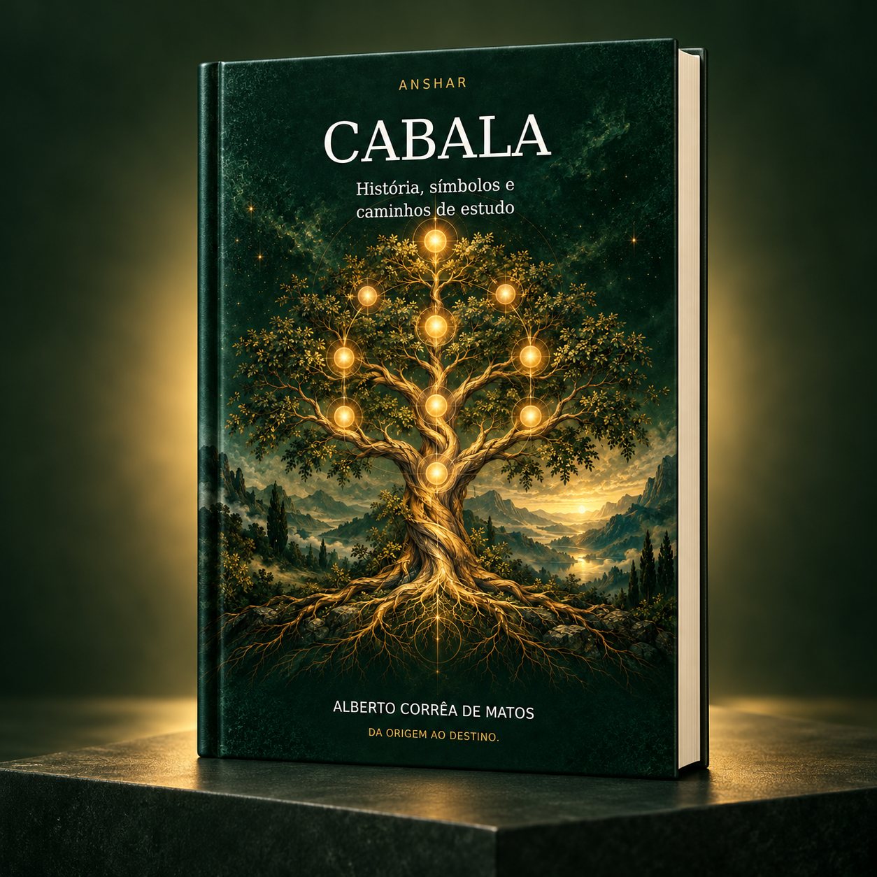 Mockup premium do livro Cabala